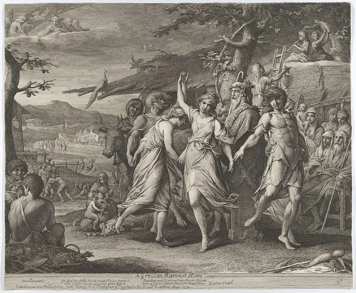 A Grecian Harvest-Home, or Thanksgiving to the Rural Deities, Ceres, Bacchus, etc. — James Barry