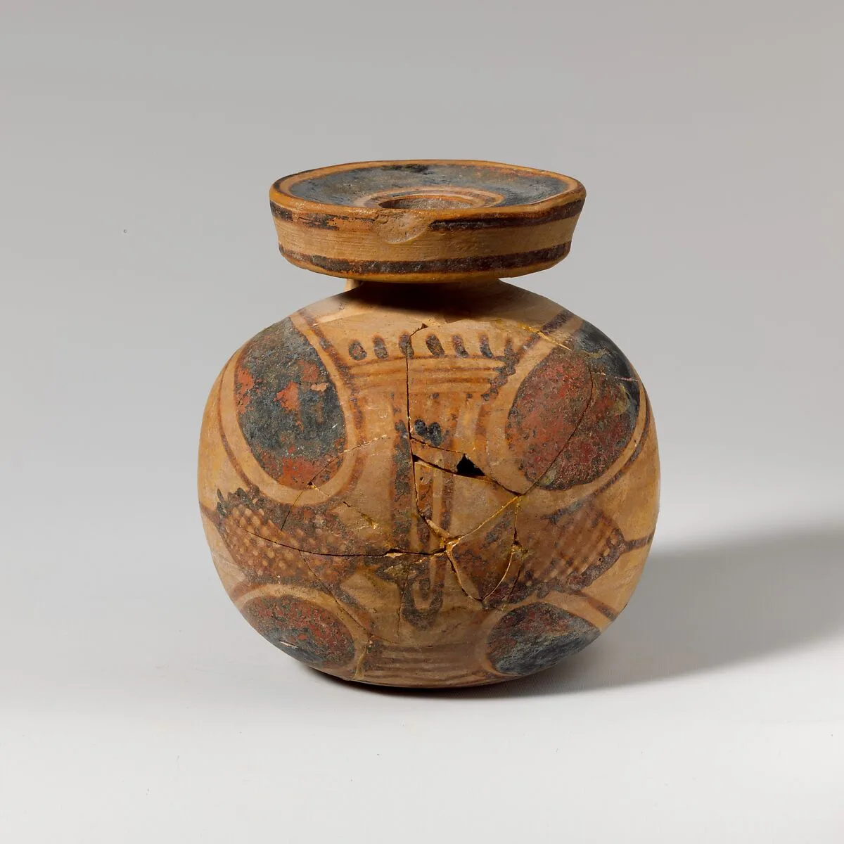 Terracotta aryballos (oil flask) — Unknown