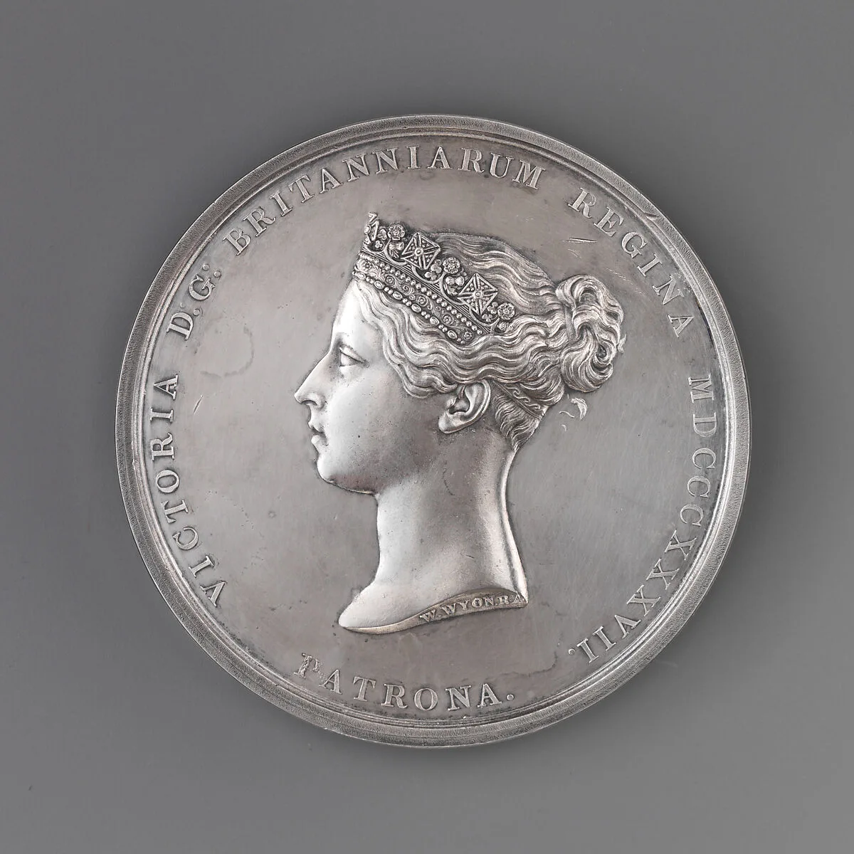 Awarded by the Royal Academy of G.F. Munn for Studies from Life, 1874 — William Wyon