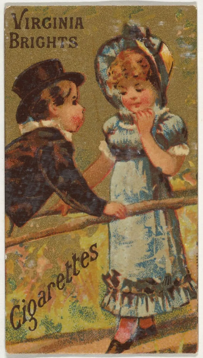 From the Girls and Children series (N64) promoting Virginia Brights Cigarettes for Allen & Ginter brand tobacco products — Allen & Ginter