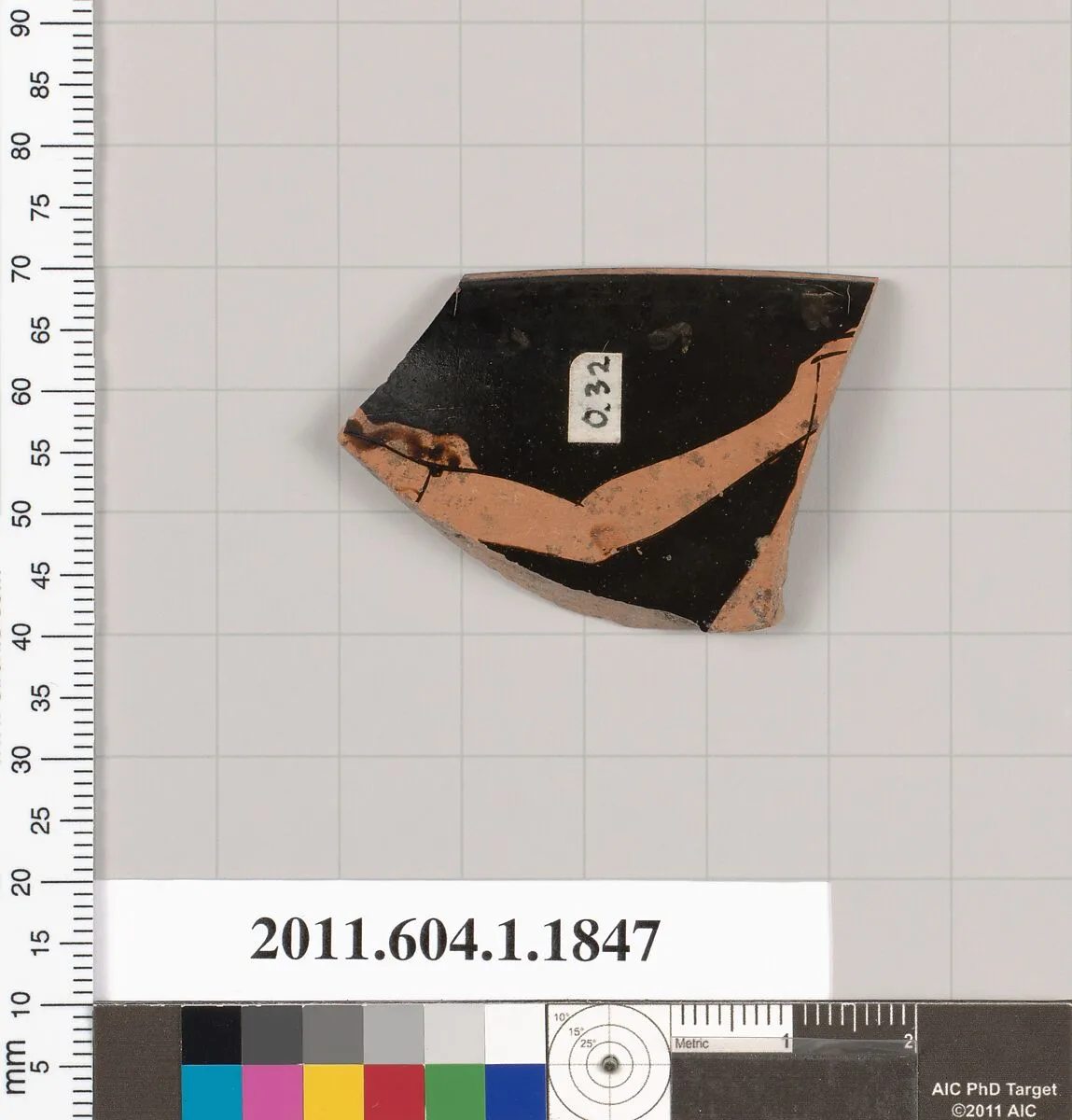 Terracotta rim fragment of a kylix (drinking cup) — Unknown