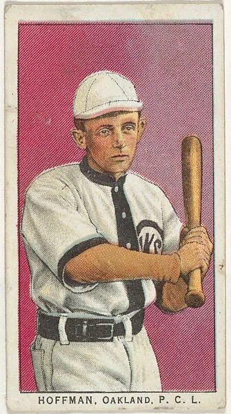 Hoffman, Oakland, Pacific Coast League, from the "Obak Baseball Players" set (T212), issued by the American Tobacco Company to promote Obak Mouthpiece Cigarettes — American Tobacco Company