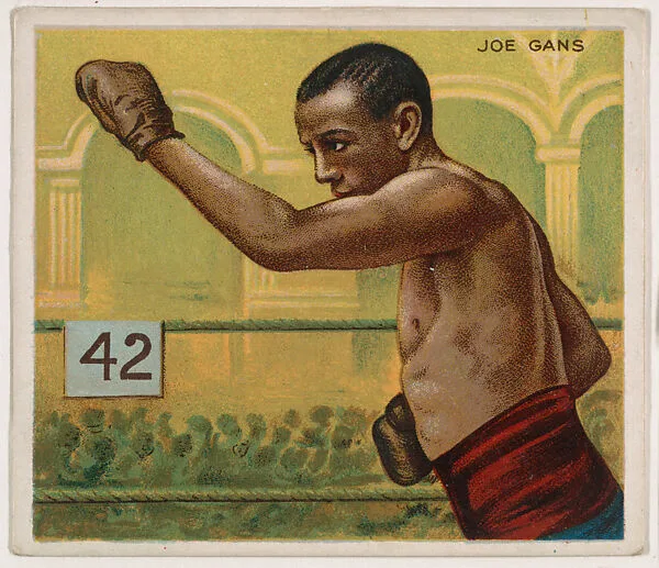 Joe Gans, Boxing, from Mecca & Hassan Champion Athlete and Prize Fighter collection, 1910 — Mecca Cigarettes