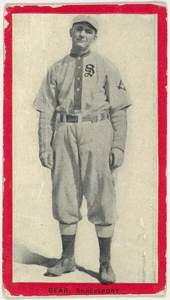 Gear, Shreveport, Texas League, from the Baseball Players (Red Borders) series (T210) issued by Old Mill Cigarettes — Old Mill Cigarettes, Virginia