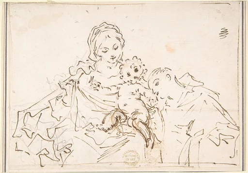 Madonna and Child with Worshipper