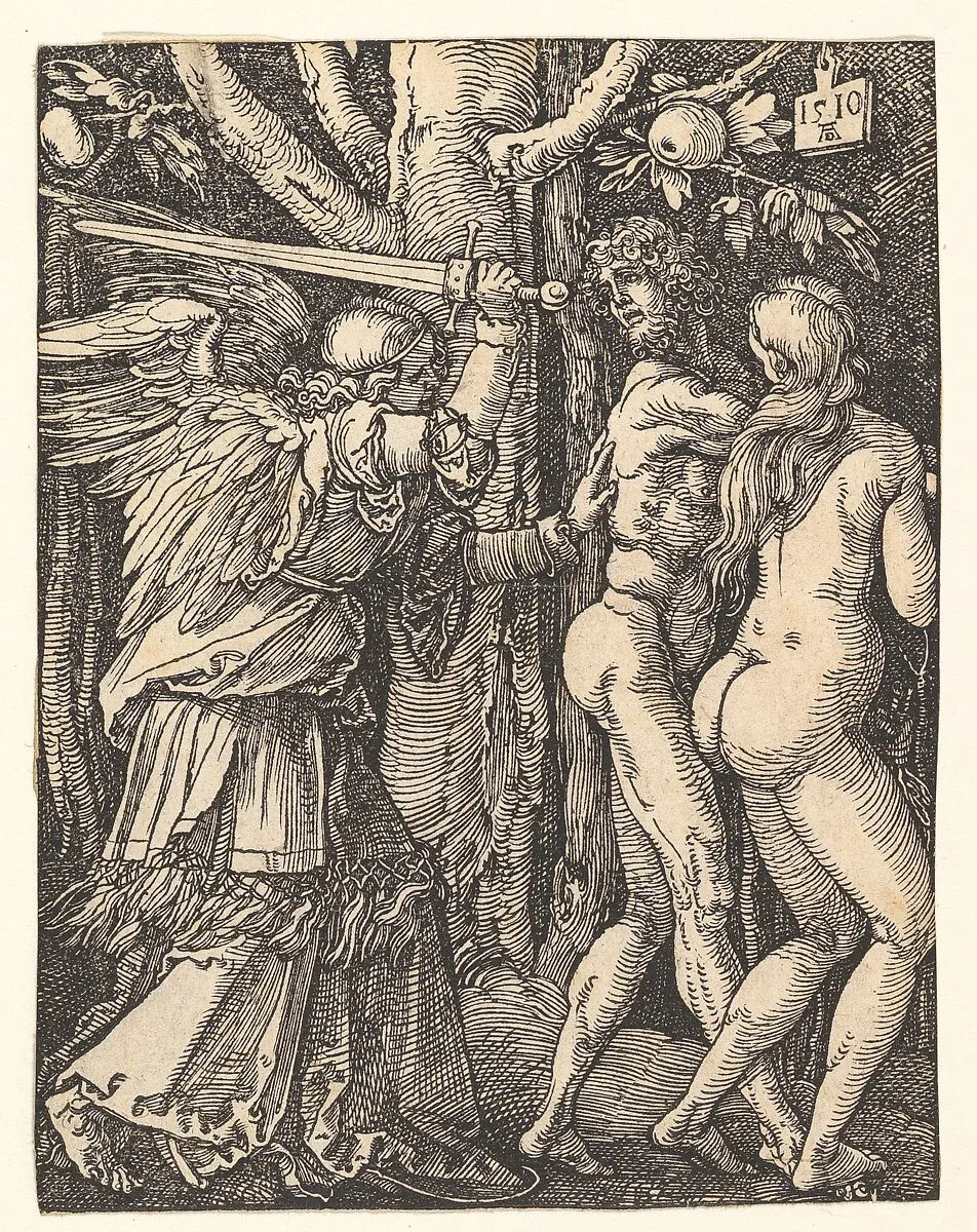 The Expulsion from Paradise, from "The Small Passion" — Albrecht Dürer