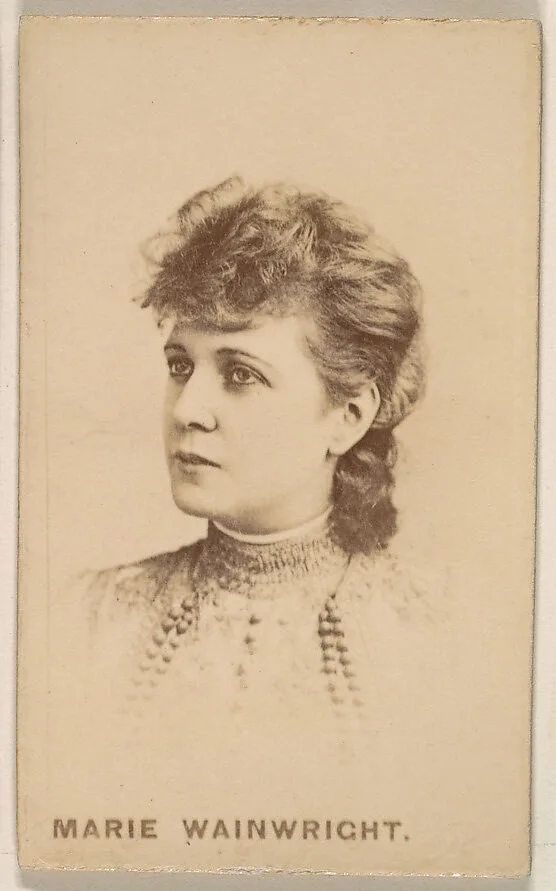 Marie Wainwright, from the Actresses series (N246), Type 1, issued by Kinney Brothers to promote Sporting Extra Cigarettes — Kinney Brothers Tobacco Company