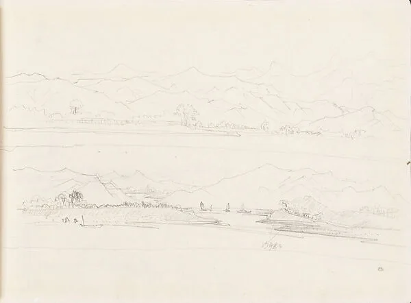 現代 謝稚柳 江景畫稿 冊頁|Riverscapes — Xie Zhiliu