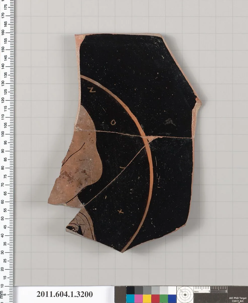 Terracotta fragment of a kylix (drinking cup) — Unknown