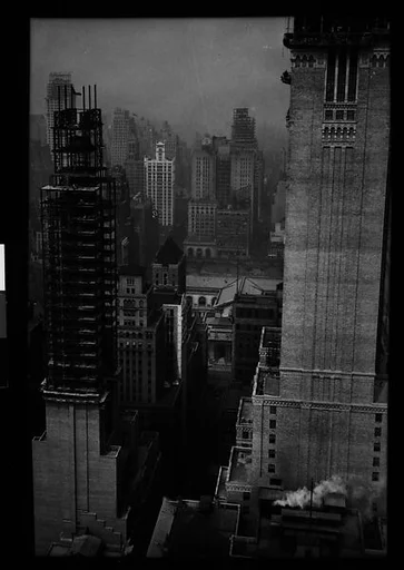[Lefcourt Colonial Building Construction, From Roof of Chanin Building?, New York City]