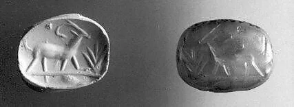 Stamp seal (scaraboid with pointed top) with animal — Unknown