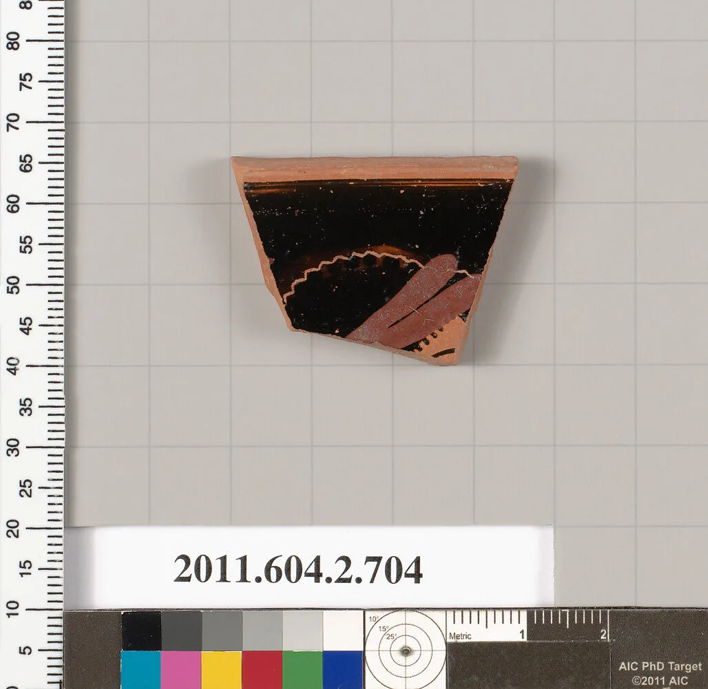 Terracotta fragment of a calyx-krater? (bowl for mixing wine and water) — Unknown