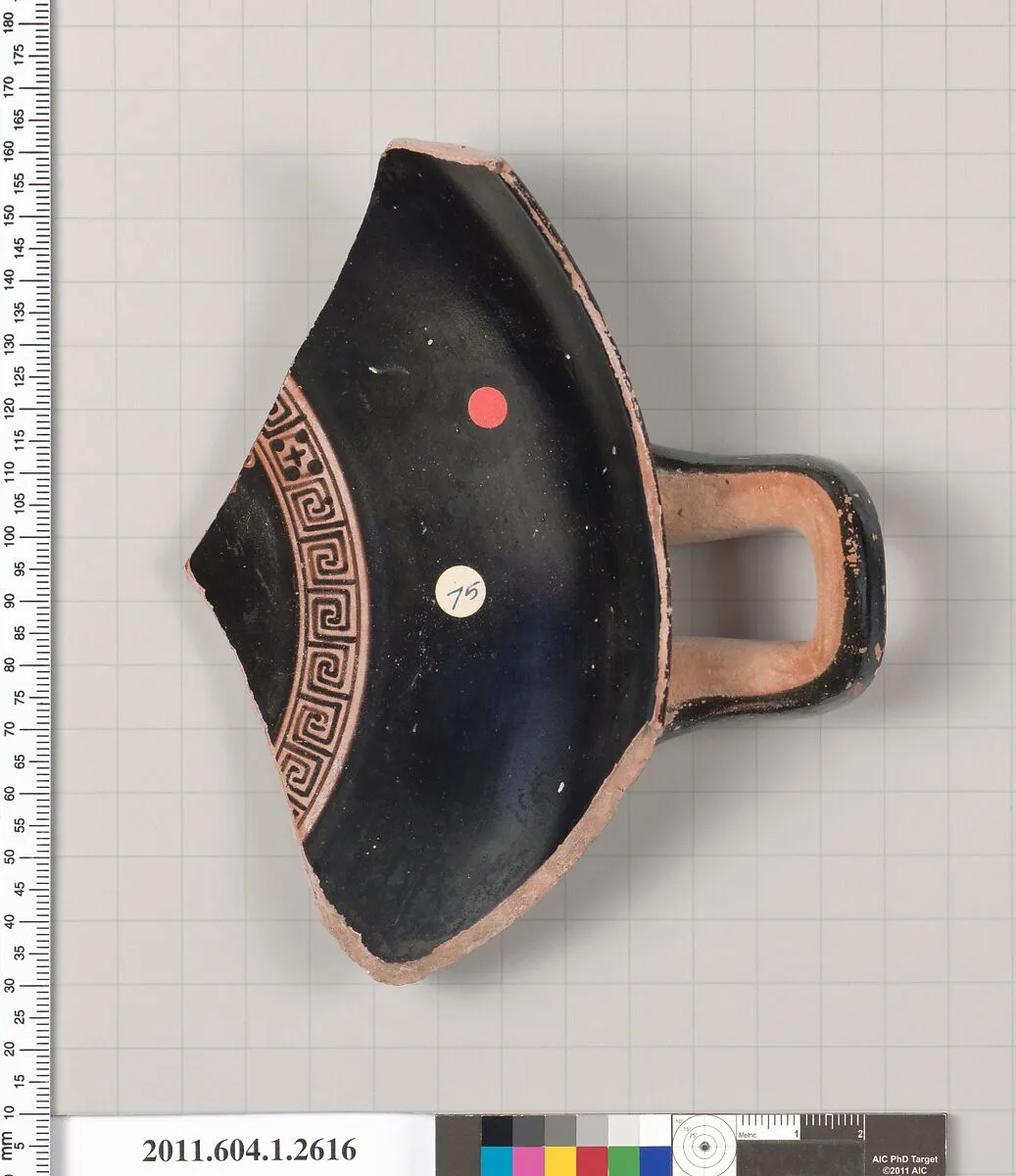 Terracotta fragment of a kylix (drinking cup) — Unknown