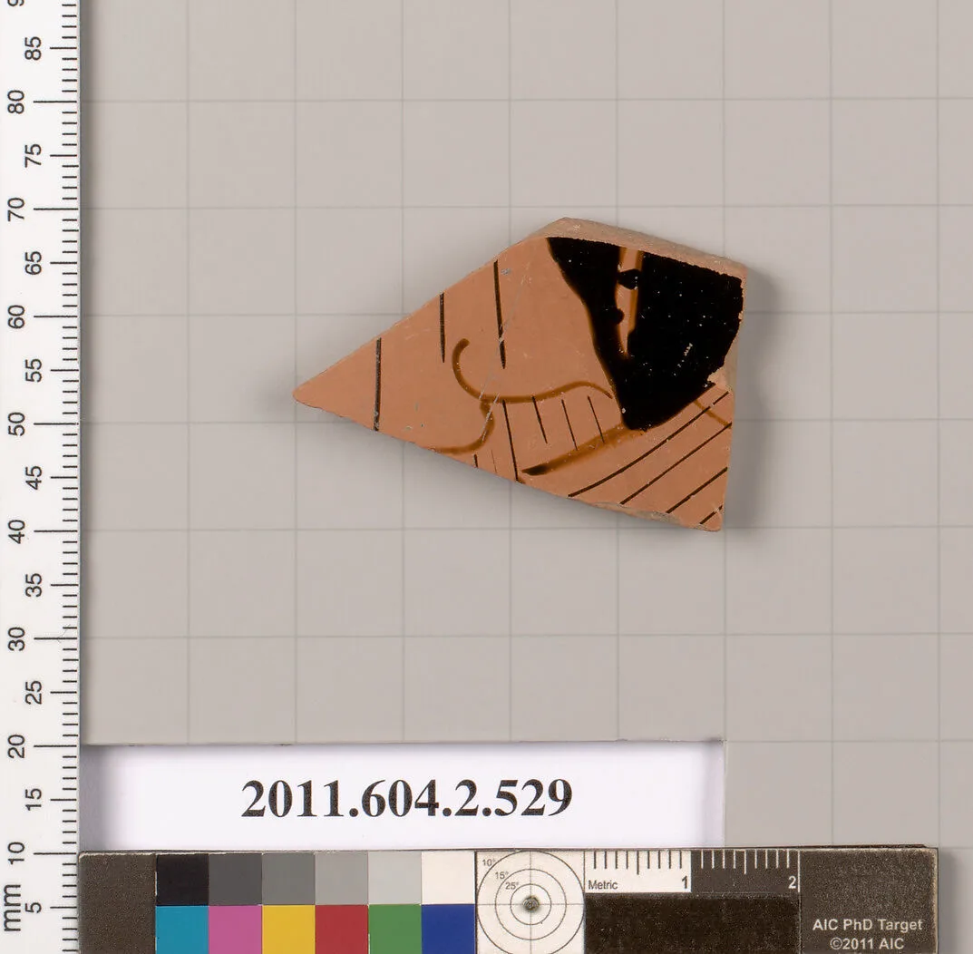 Terracotta fragment of a column-krater (bowl for mixing wine and water) — Unknown