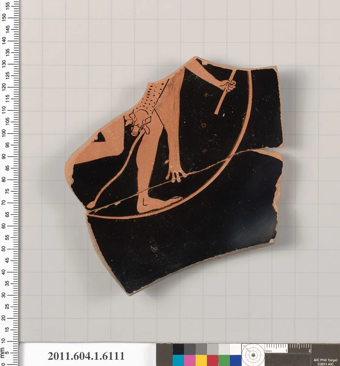 Terracotta fragment of a kylix (drinking cup) — Unknown