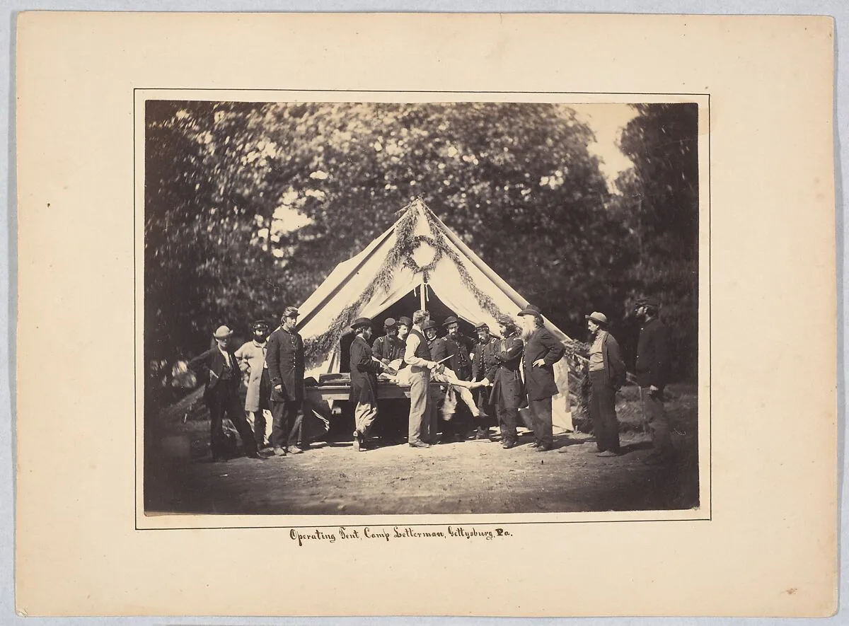 Operating Tent, Camp Letterman, Gettysburg, Pennsylvania — Weaver Brothers