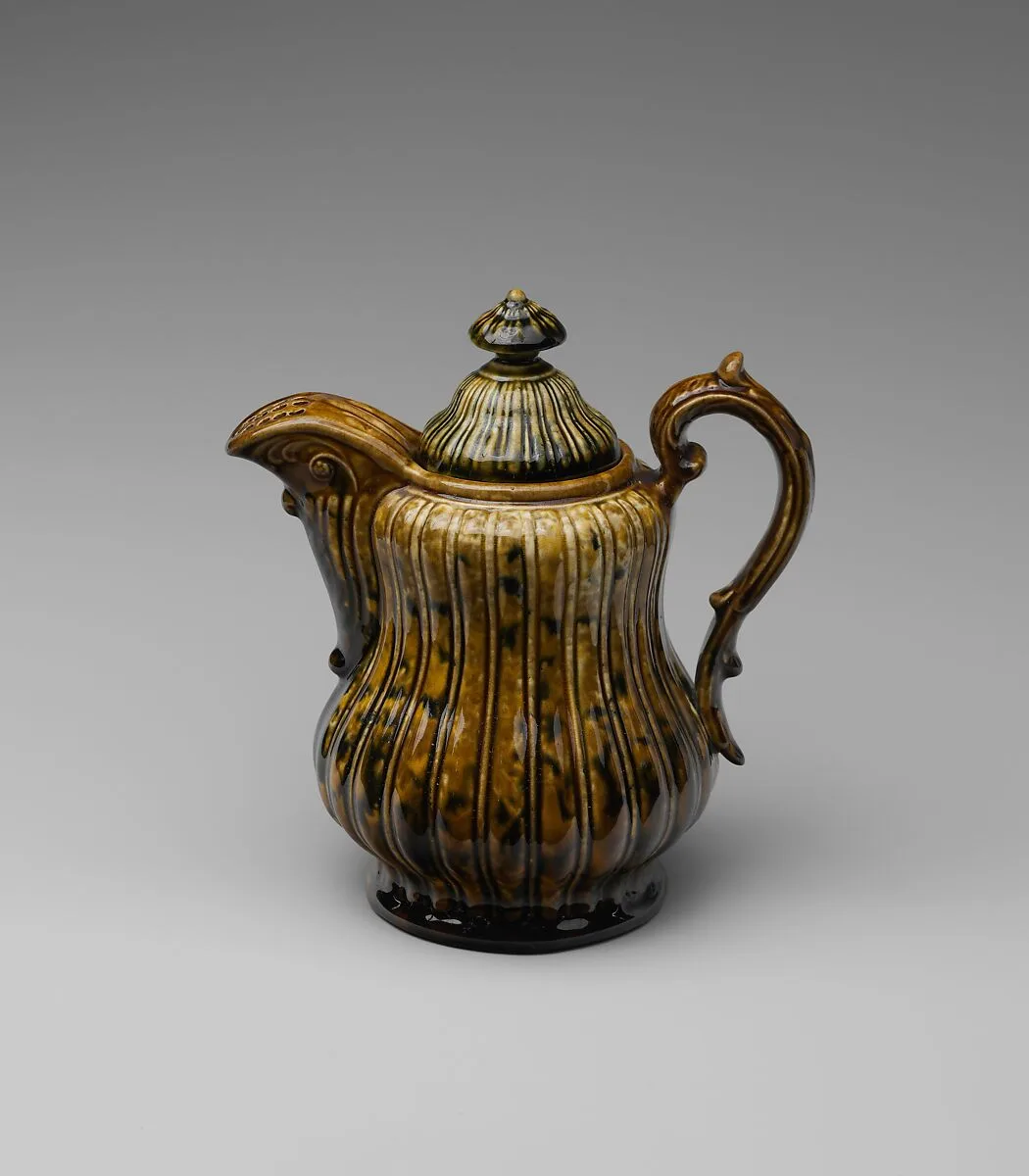 Covered ale pitcher — Lyman, Fenton & Co.