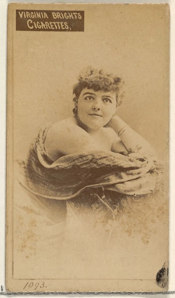 Card 1093, from the Actors and Actresses series (N45, Type 2) for Virginia Brights Cigarettes — Allen & Ginter