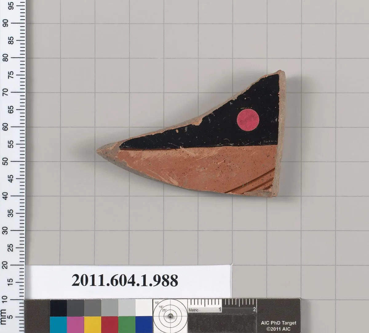 Terracotta fragment of a kylix (drinking cup) — Unknown