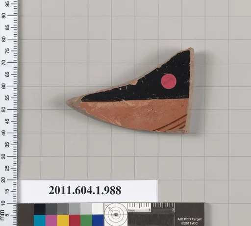 Terracotta fragment of a kylix (drinking cup)