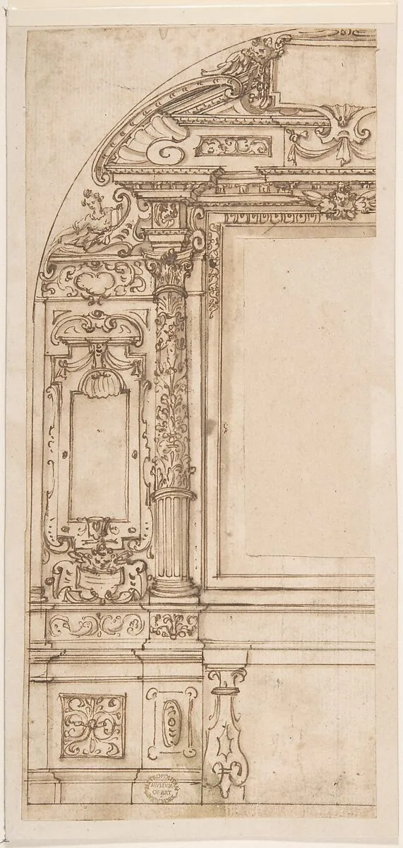 Design for an Altar — Anonymous, Italian, Roman-Bolognese, 17th century