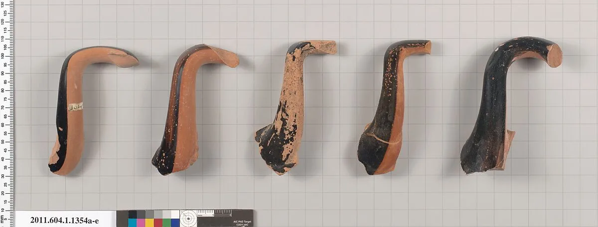Terracotta fragments of kylikes (drinking cups) — Unknown