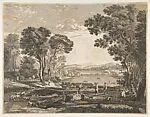 Man and Woman with Tambourines Dancing — Claude Lorrain (Claude Gellée)