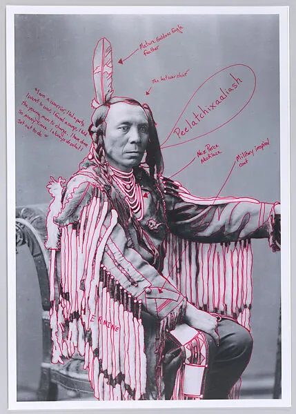 Peelatchixaaliash/Old Crow (Raven) from 1880 Crow Peace Delegation — Wendy Red Star