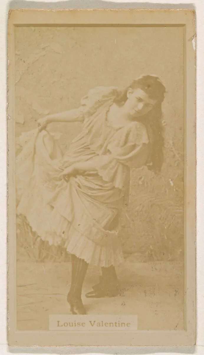 Louise Valentine, from the Actresses series (N245) issued by Kinney Brothers to promote Sweet Caporal Cigarettes — Kinney Brothers Tobacco Company