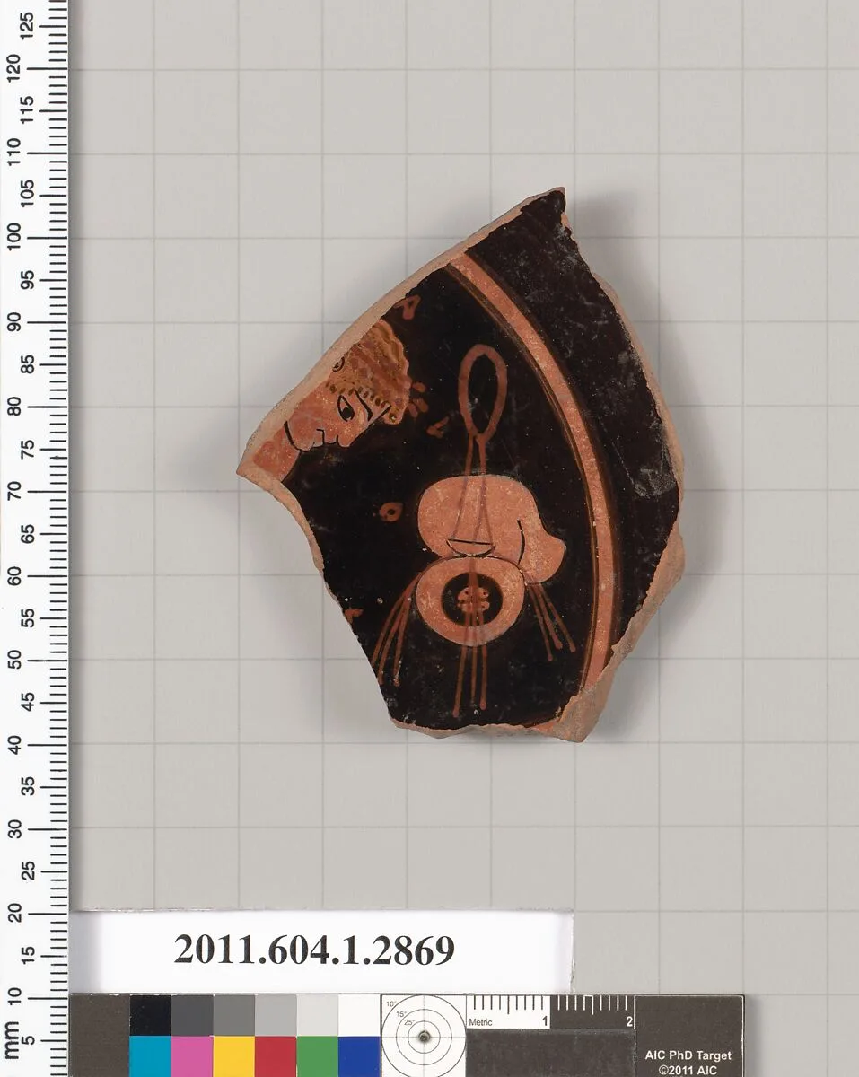 Terracotta fragment of a kylix (drinking cup) — Unknown