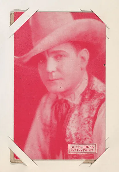 Buck Jones from Western Stars or Scenes Exhibit Cards series (W412) — Unknown