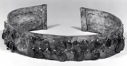 Hammered Silver Diadem with Dangles