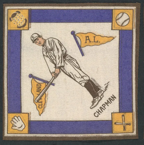 Ray Chapman, Cleveland, American League from Baseball Players Felt Blanket series (B18) — Unknown