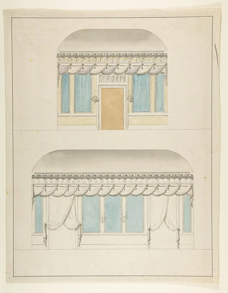 Room elevations — Anonymous, French, 19th century