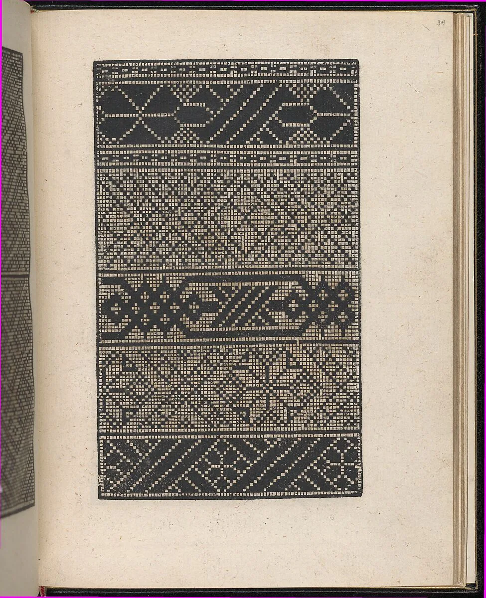 Page from Ein new kunstlich Modelbuch...(Page 34r) — Peter Quentel
