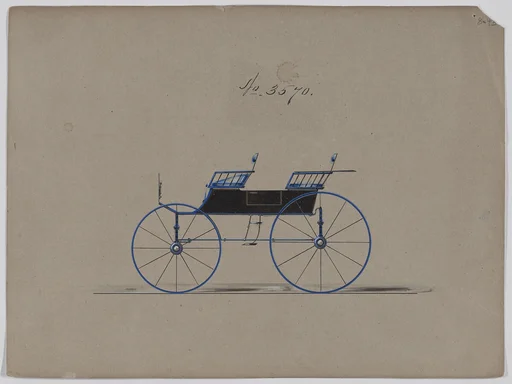 Design for 4 seat Phaeton, no top, no. 3570