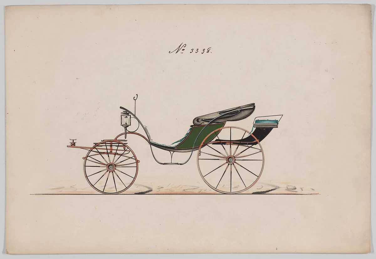 Design for Pony Phaeton, no. 3338 — Brewster & Co.