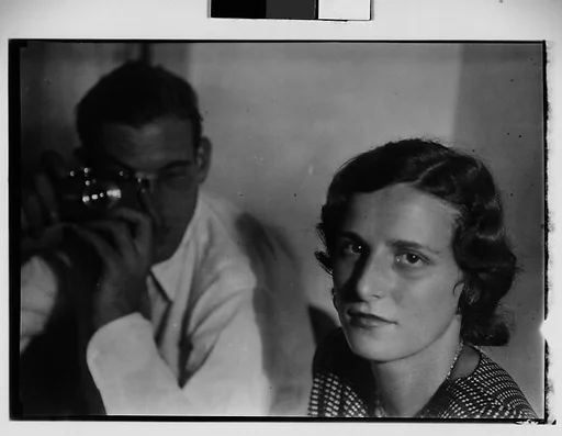 [Unidentified Couple with Leica Camera: Dorothy and Harry Harvey?]