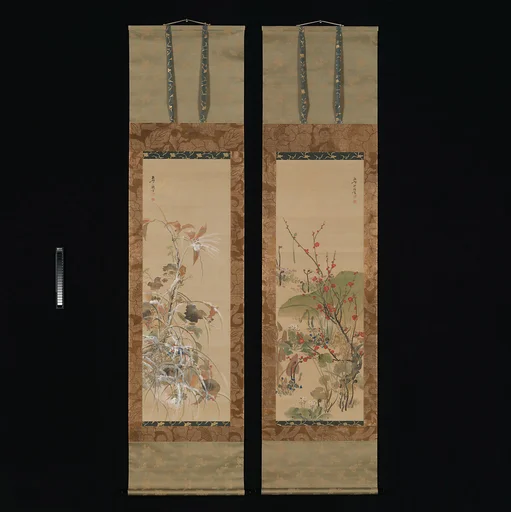 池田孤邨筆 四季花鳥画|Flowers and Birds of the Four Seasons