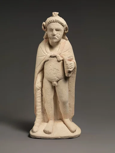 Limestone statuette of Pan or Opaon Melanthios