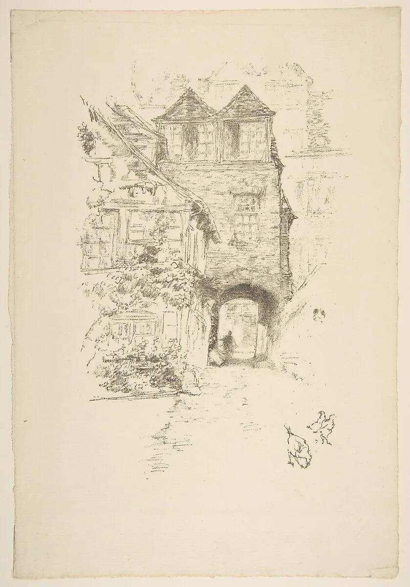 The Priest's House, Rouen — James McNeill Whistler