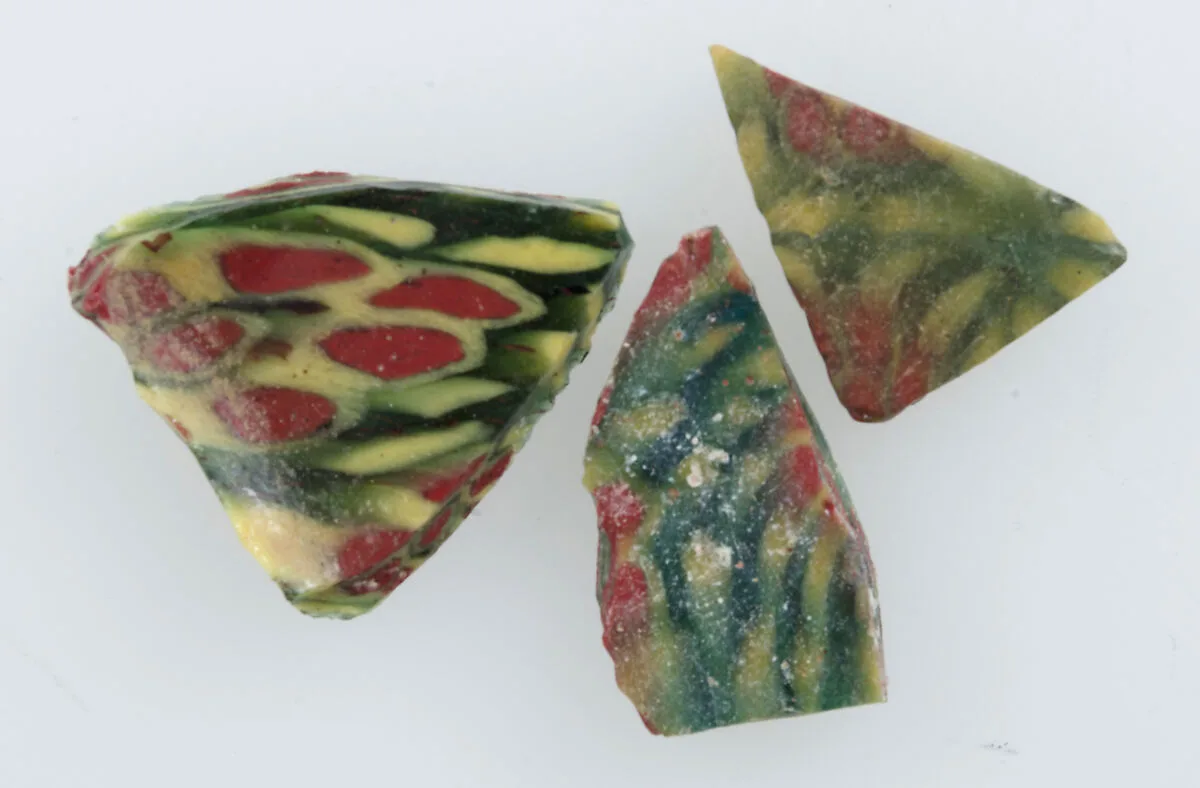 Glass Fragments from a Vessel — Unknown