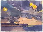 Mission Beach Sunrise III — Graham Nickson