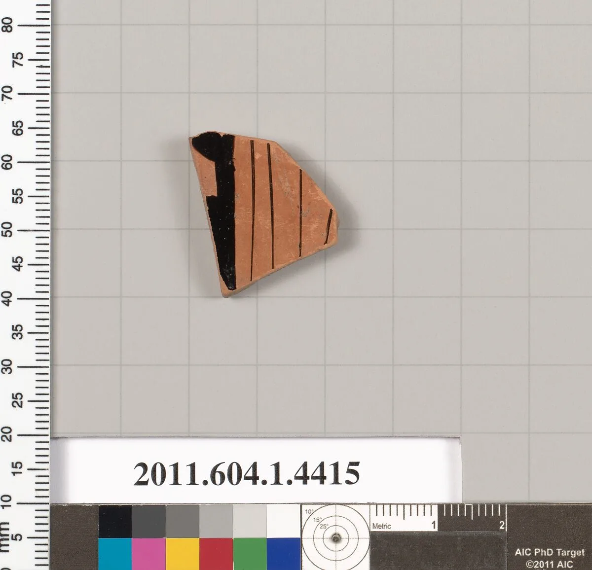 Terracotta fragment of a kylix (drinking cup) — Unknown