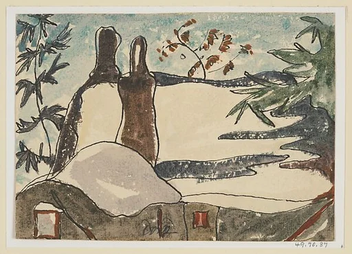 Snowy Rooftops and Trees
