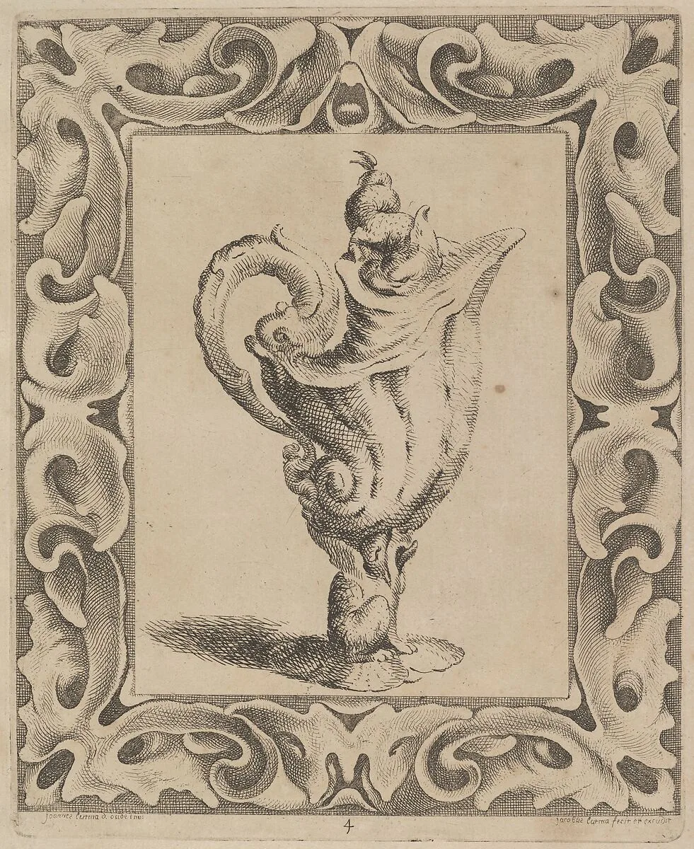Festivitates Aurifabris (...) / Verscheide Snakeryen dienstich voor Goutsmits, Beelthouwers, Steenhouwers, en alle die de const beminnen (Plate 4) — Johannes Lutma the Elder|Jacob Lutma|Frederick de Wit