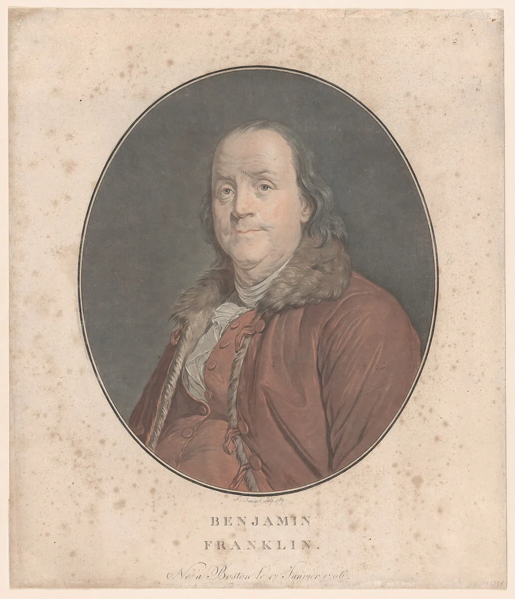 Benjamin Franklin — Jean François Janinet|Joseph Siffred Duplessis|Benjamin Franklin