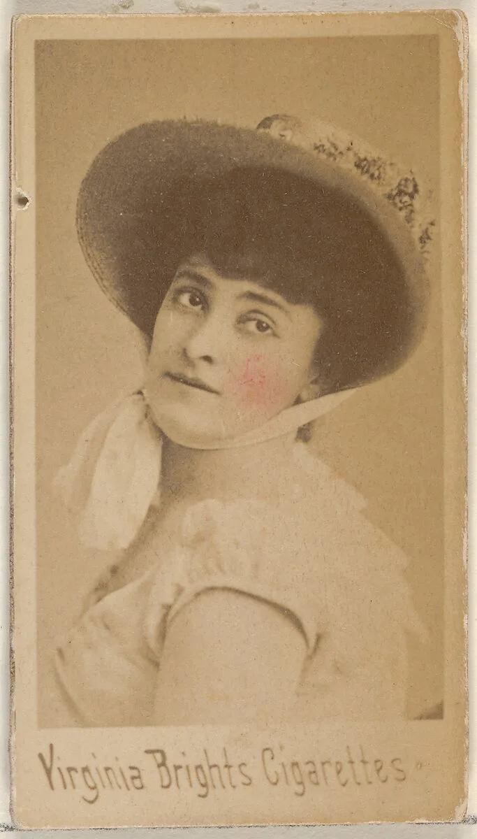 From the Actors and Actresses series (N45, Type 4) for Virginia Brights Cigarettes — Allen & Ginter