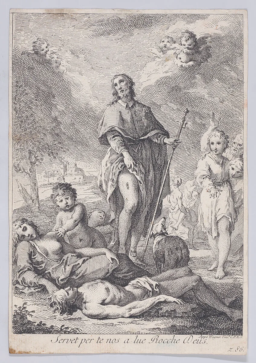 Saint Roch — Joseph Wagner|Francesco Bartolozzi