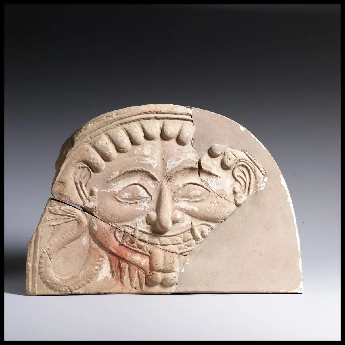 Antefix, head of Medusa — Unknown